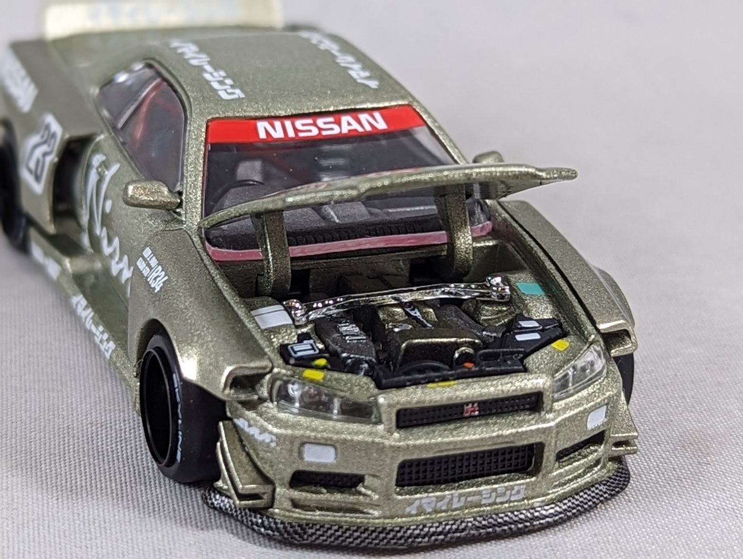 Kaido House Mini GT Nissan GT-R (R34) Kaido Works V4 Green #103