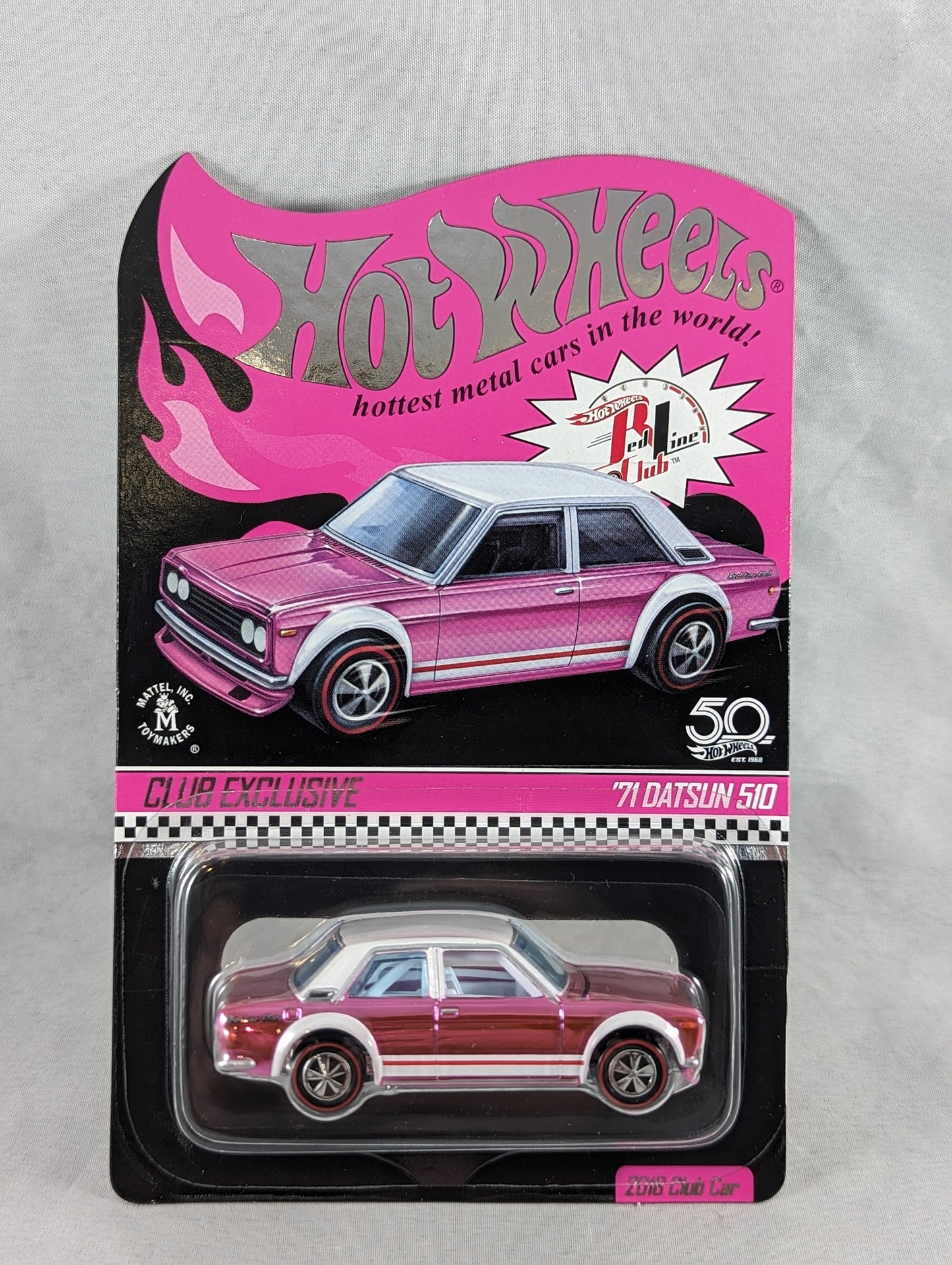 Hot Wheels RLC '71 Datsun 510 pink