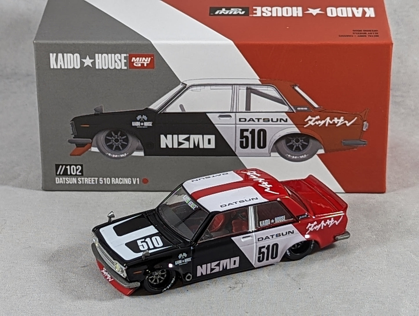 Kaido House Mini GT Datsun Street 510 Racing V1 #102 Sealed