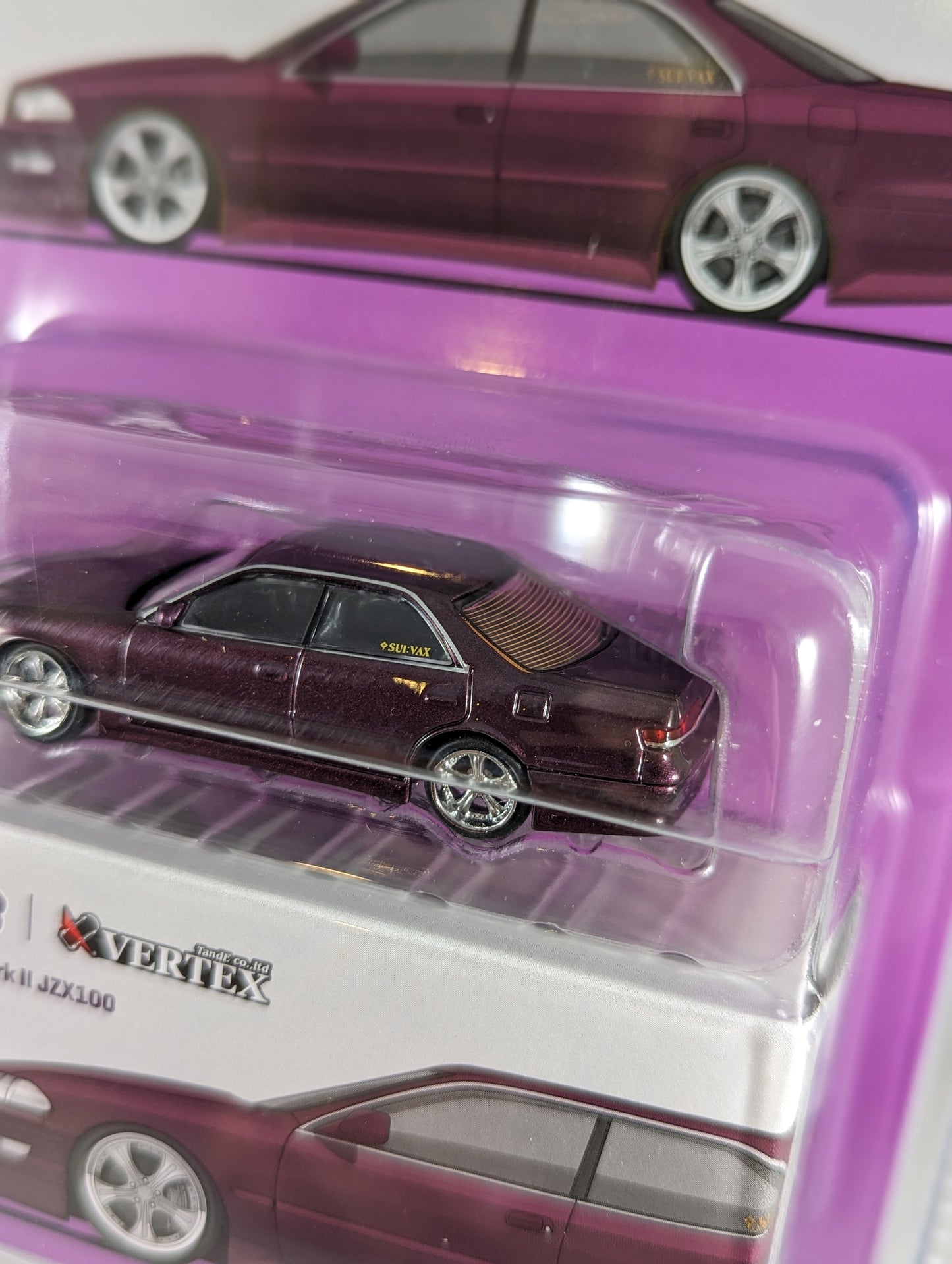 Tarmac Works VERTEX Toyota Mark II JZX100  MiJo Exclusives Purple