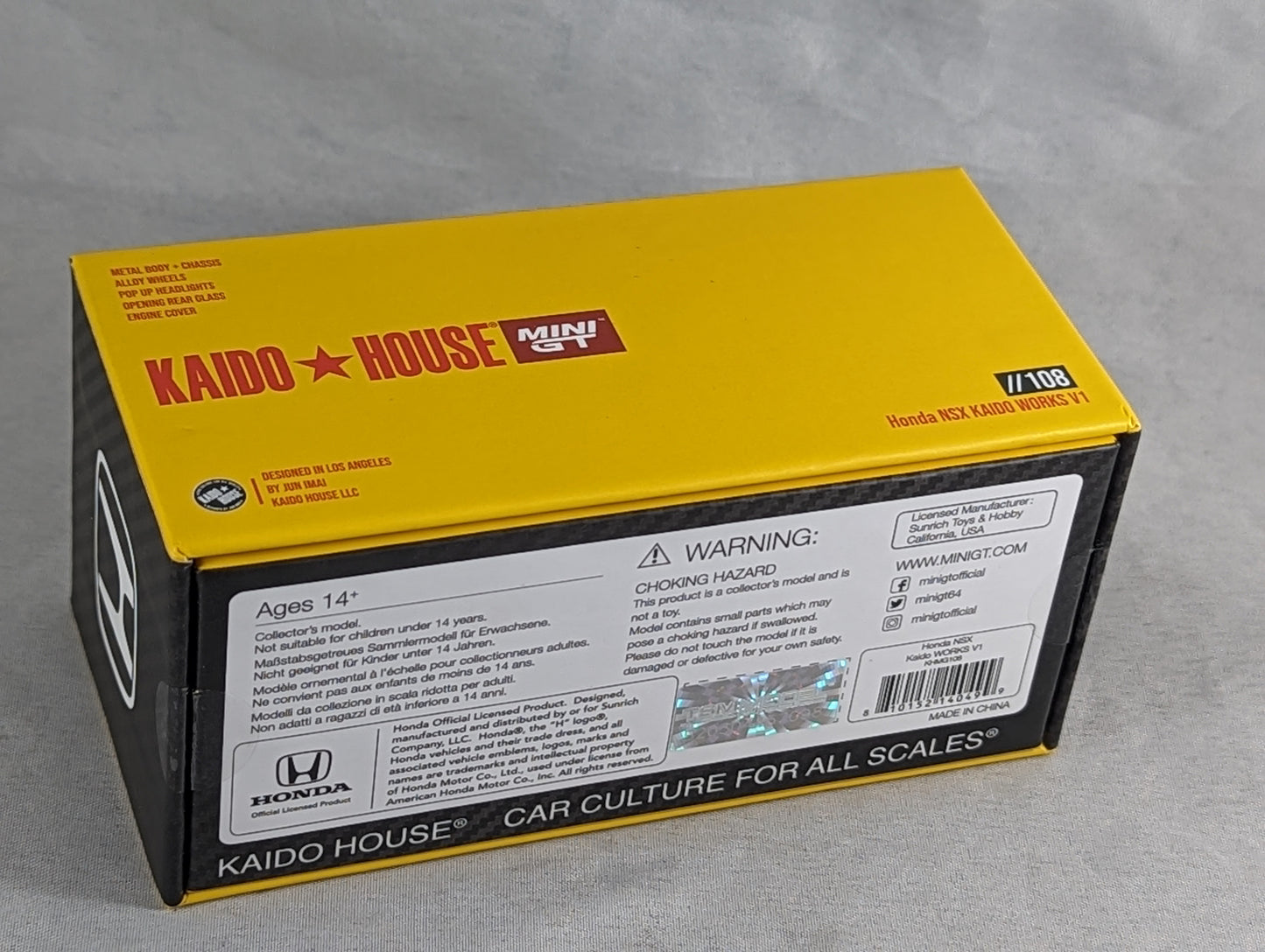 Kaido House Honda NSX Kaido Works V1 #108 Sealed