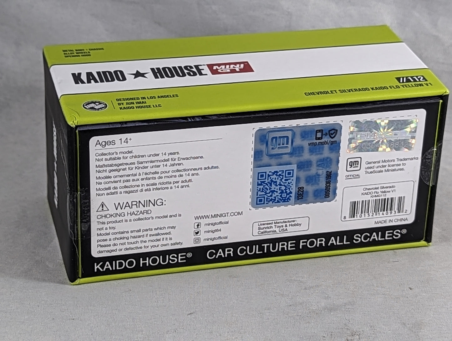 Kaido House Chevrolet Silverado  Kaido Flo Yellow V1 #112 Sealed