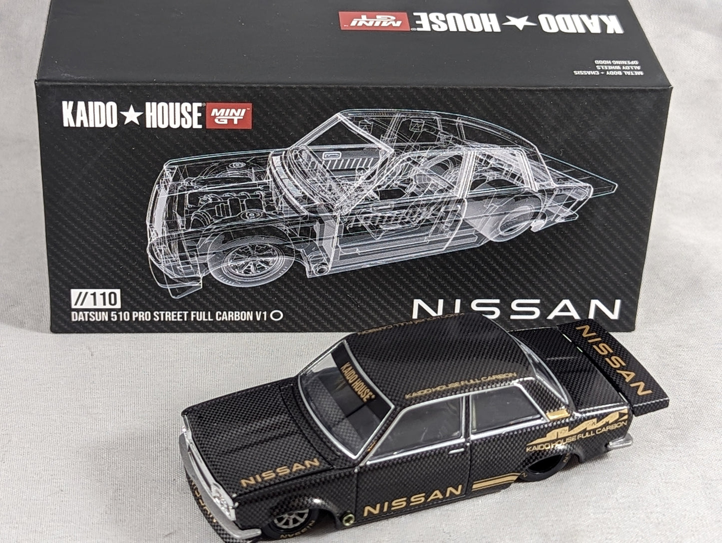 Kaido House Datsun 510 Pro Street Full Carbon V1 #110 Sealed