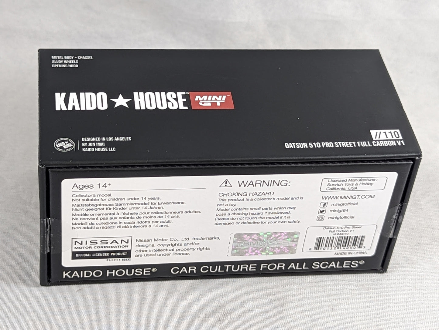 Kaido House Datsun 510 Pro Street Full Carbon V1 #110 Sealed