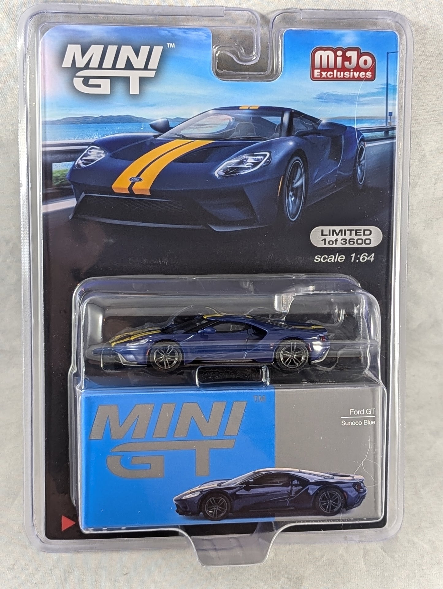 Mini GT Ford GT Sunoco Blue Mijo Exclusive