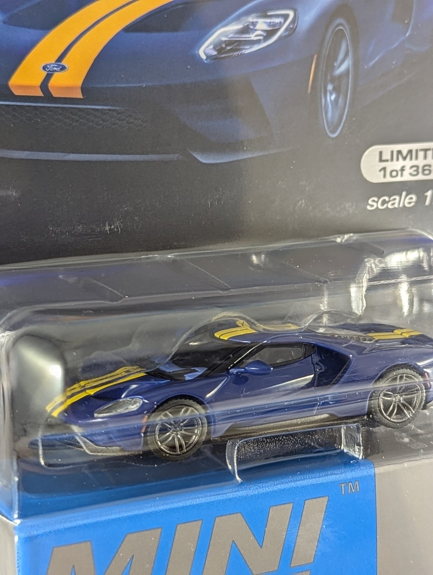 Mini GT Ford GT Sunoco Blue Mijo Exclusive