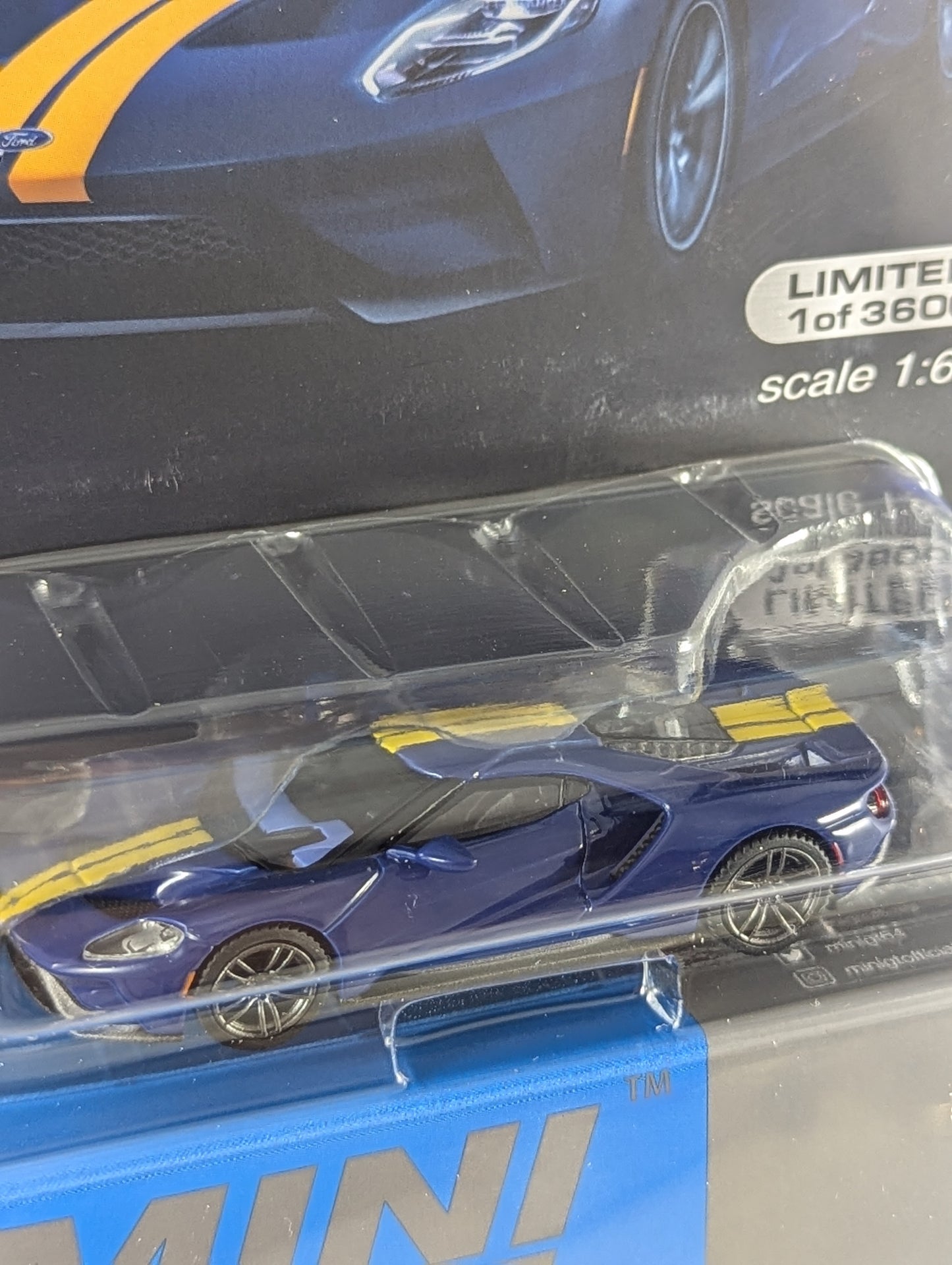 Mini GT Ford GT Sunoco Blue Mijo Exclusive