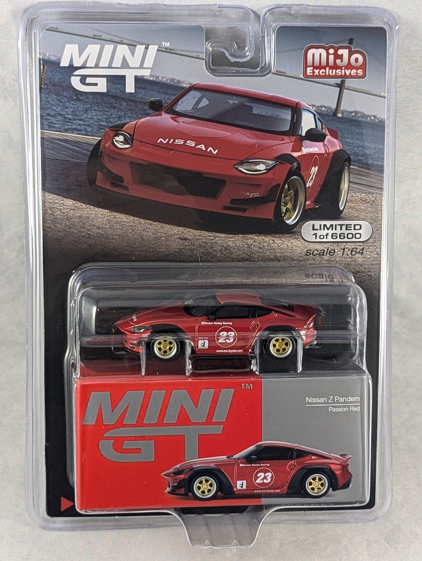 Mini GT Nissan Z Pandem Passion Red Mijo Exclusive