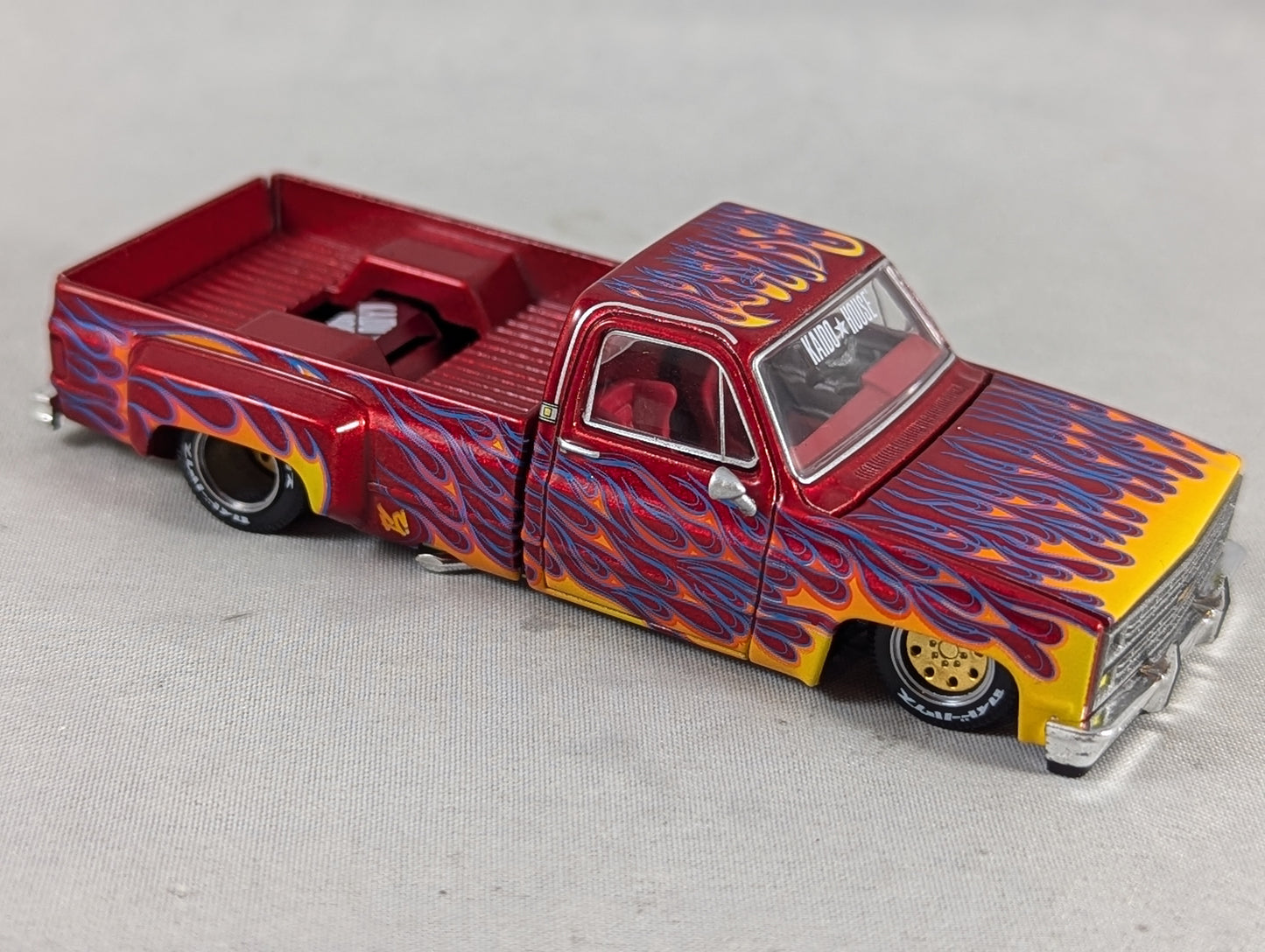 Mini GT Kaido House Chevy Silverado Dually On Fire V1 Sealed