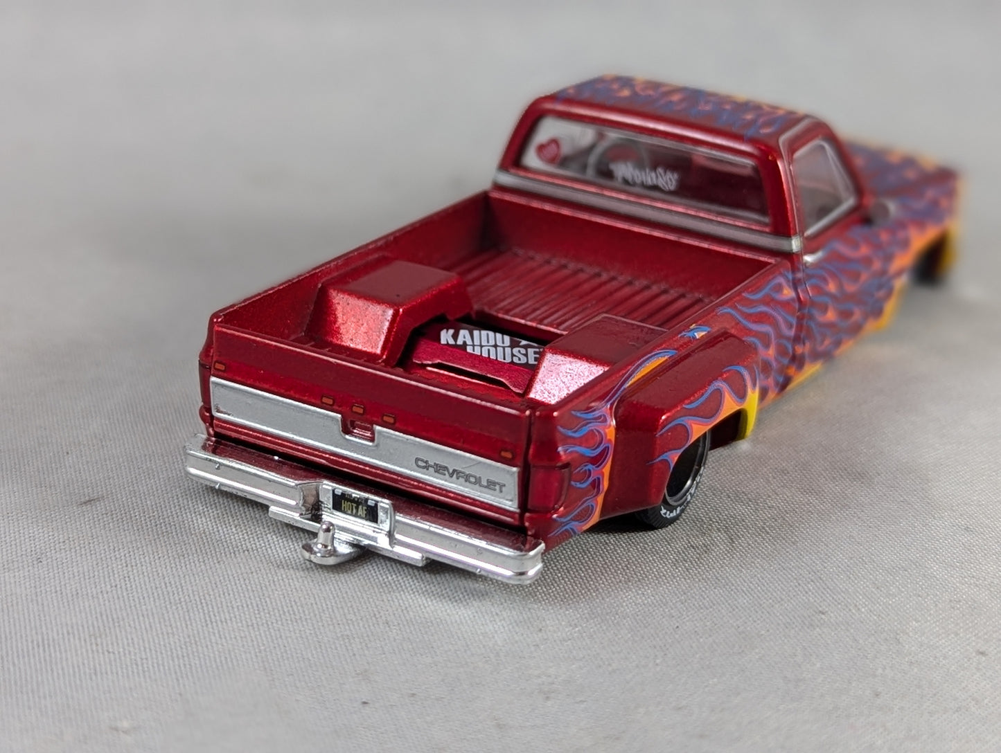 Mini GT Kaido House Chevy Silverado Dually On Fire V1 Sealed