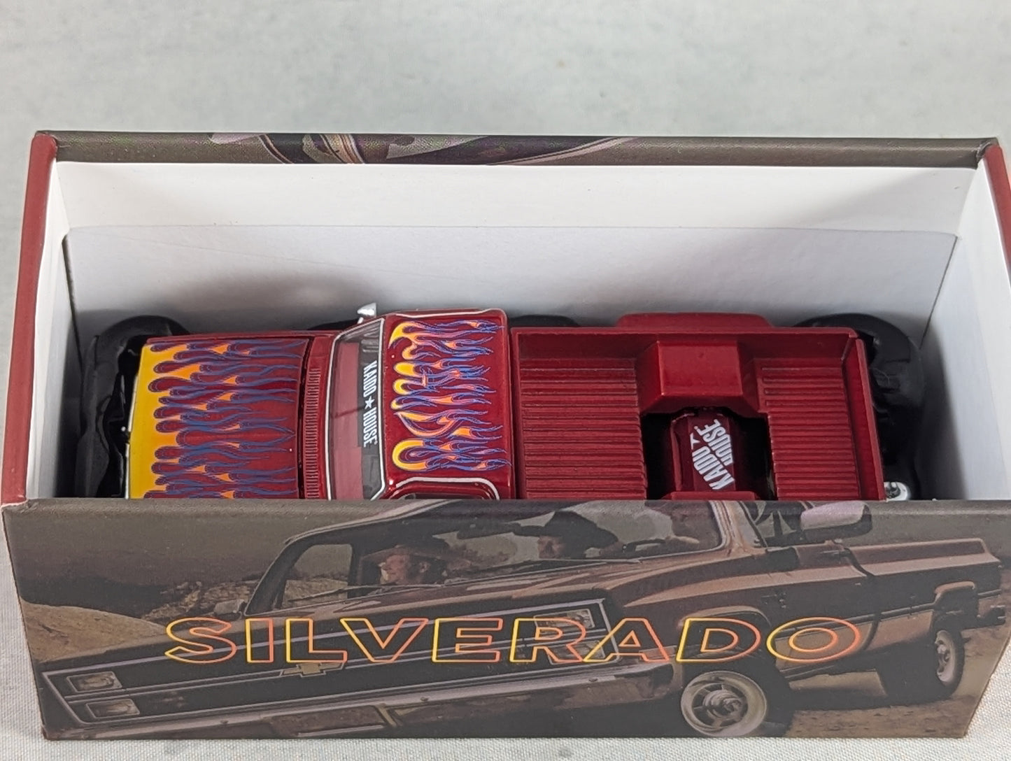 Mini GT Kaido House Chevy Silverado Dually On Fire V1 Sealed