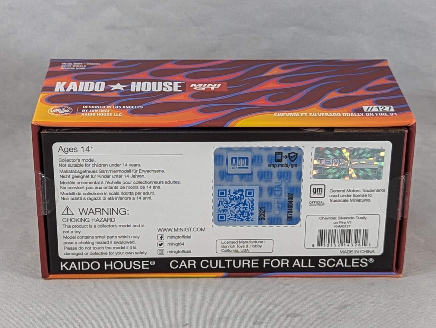 Mini GT Kaido House Chevy Silverado Dually On Fire V1 Sealed