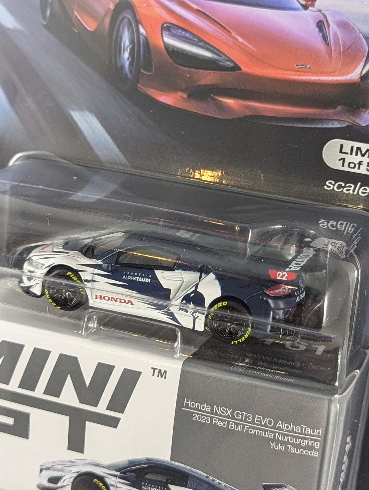 Mini GT Honda NSX GT3 Evo alpha Tauri Red Bull Mijo Exclusive