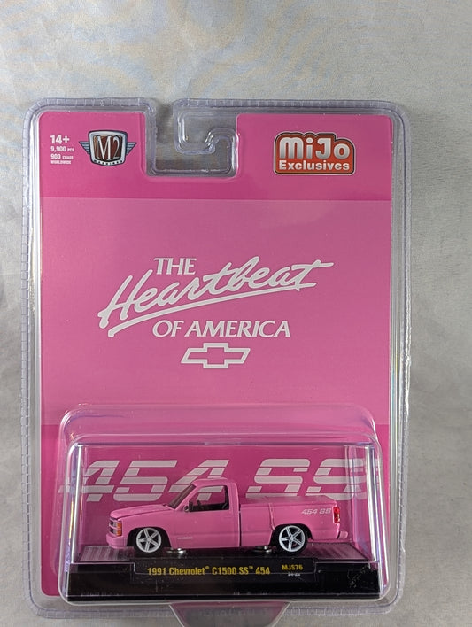 M2 Machines 1990 Chevy C1500 SS 454 Pink Mijo Exclusives