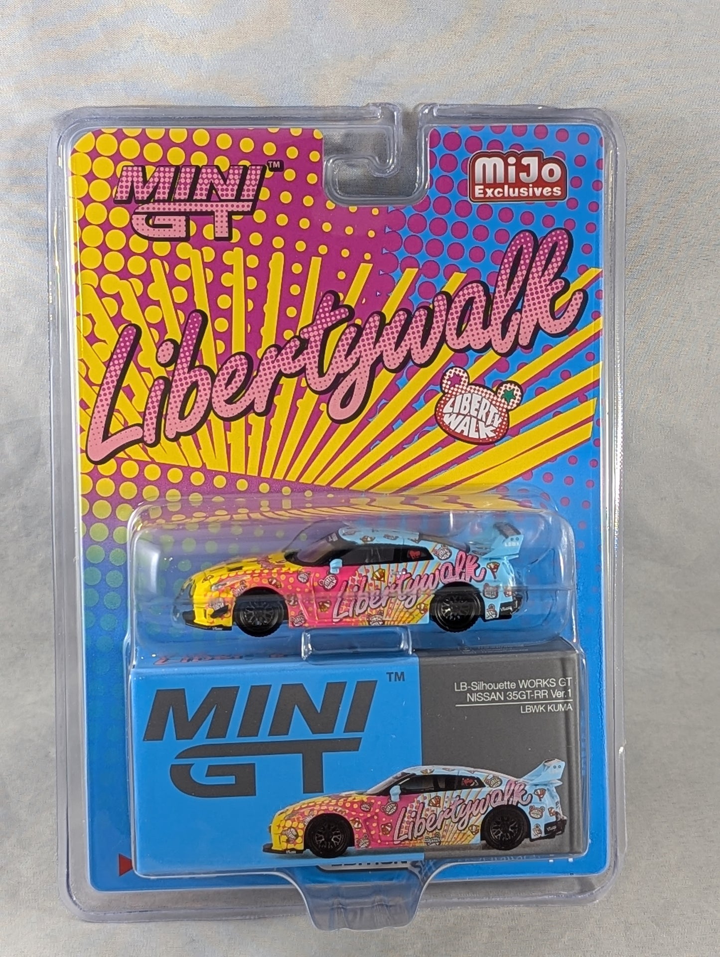 Mini GT LB-Silhoutte Works GT Nissan 35GT-RR Liberty Walk Mijo Exclusive