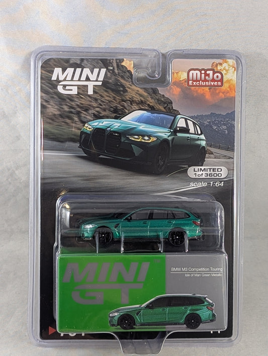 Mini GT BMW M3 Competition Isle Of Man Green Metallic Mijo Exclusive