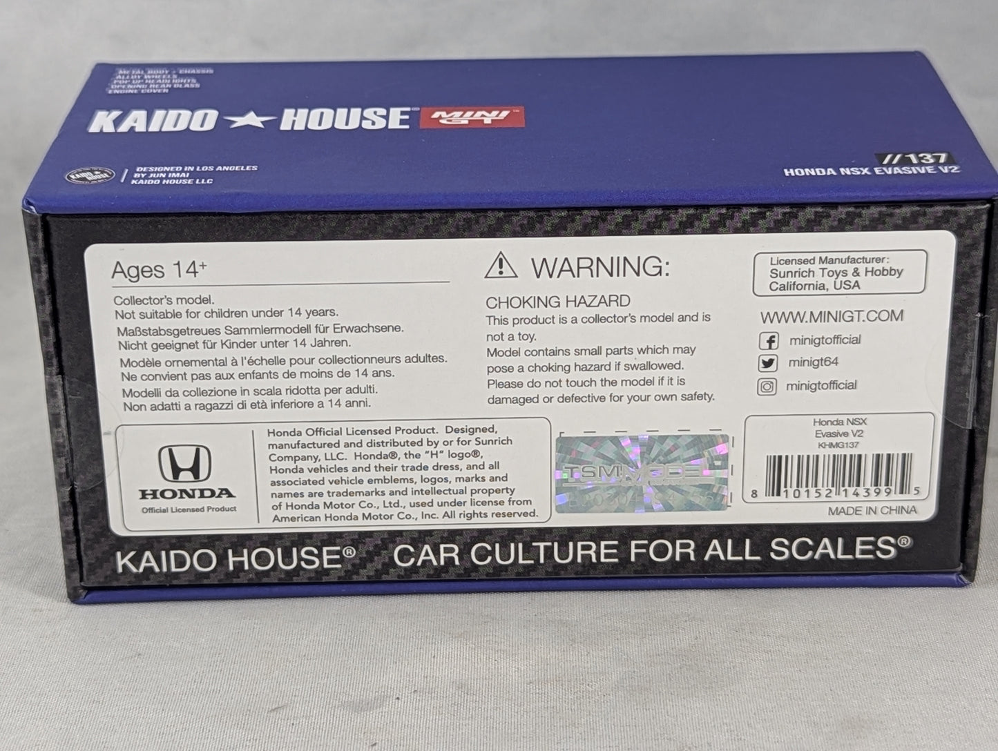 Kaido House Acura NSX Evasive V2 Sealed