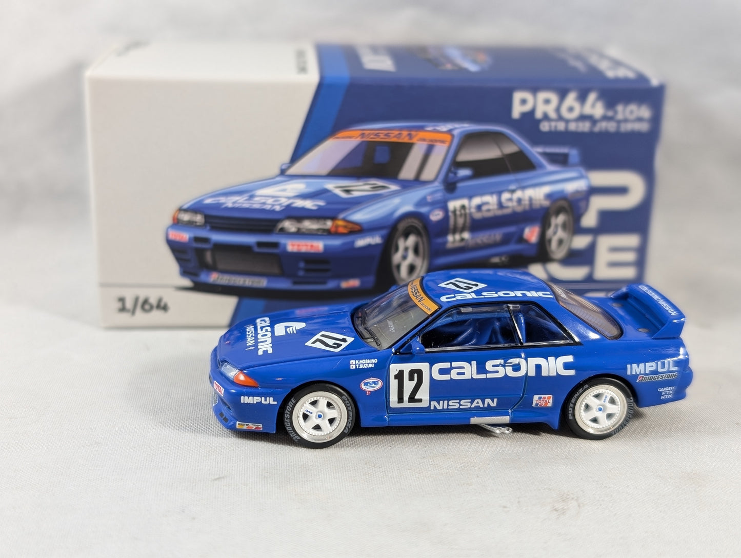 Pop Race Nissan Skyline GTR R32 JTC 1990  PR64-104 Sealed