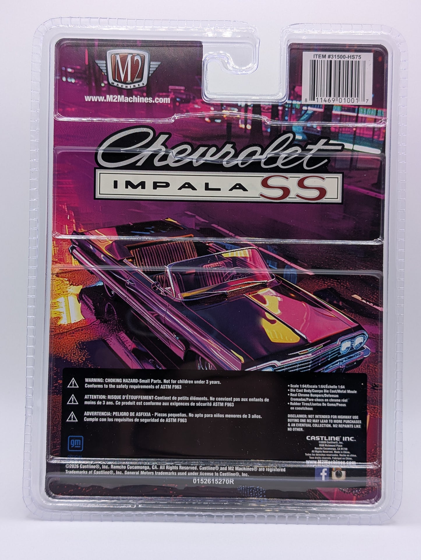 M2 Machines 1964 Chevy Impala SS 409 Convertible