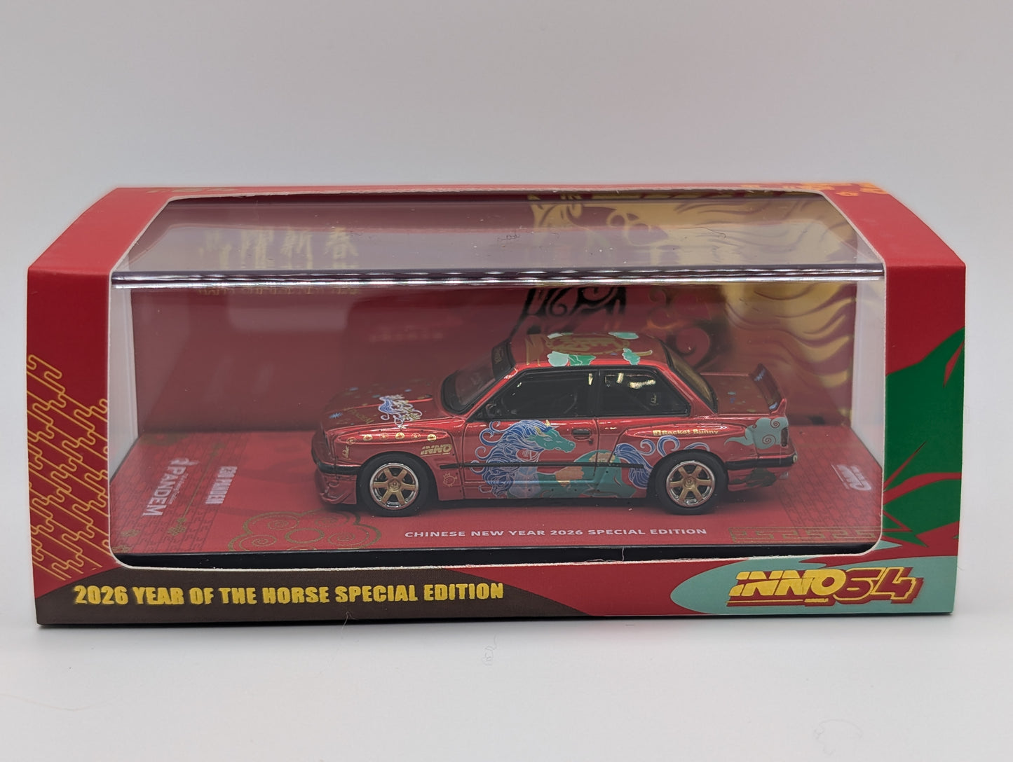 INNO64 BMW E30 Pandem Chinese New Year 2026 Year of the Horse Special Edition Sealed