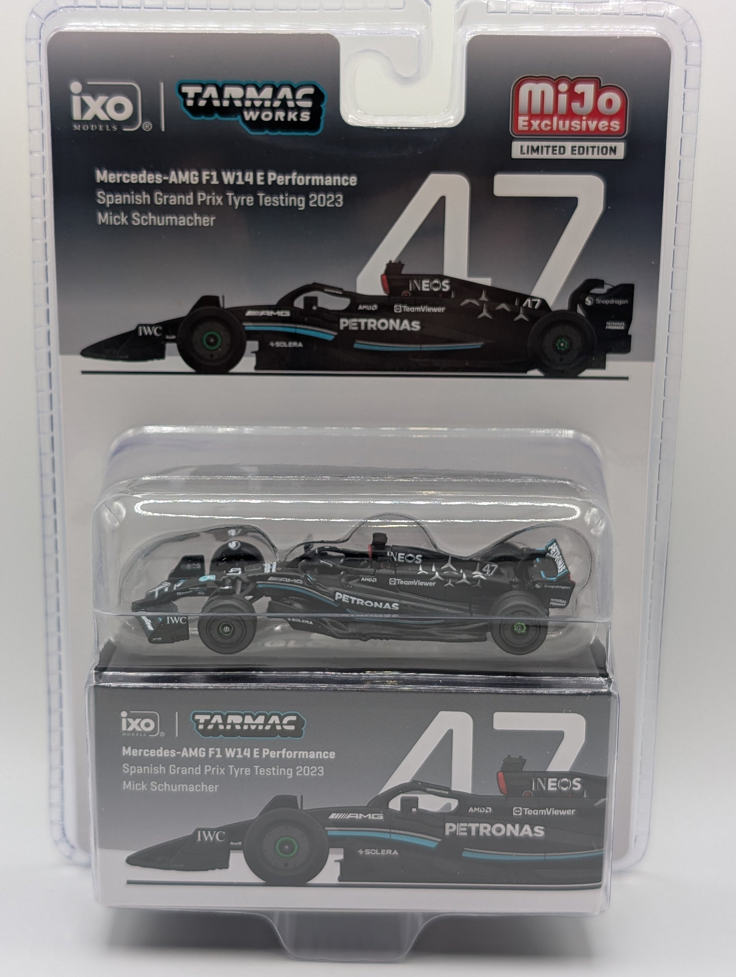 Tarmac F1 Mick Schumacher Mercedes AMG W14 E Performance Spanish Grand Prix Tire Testing 2024