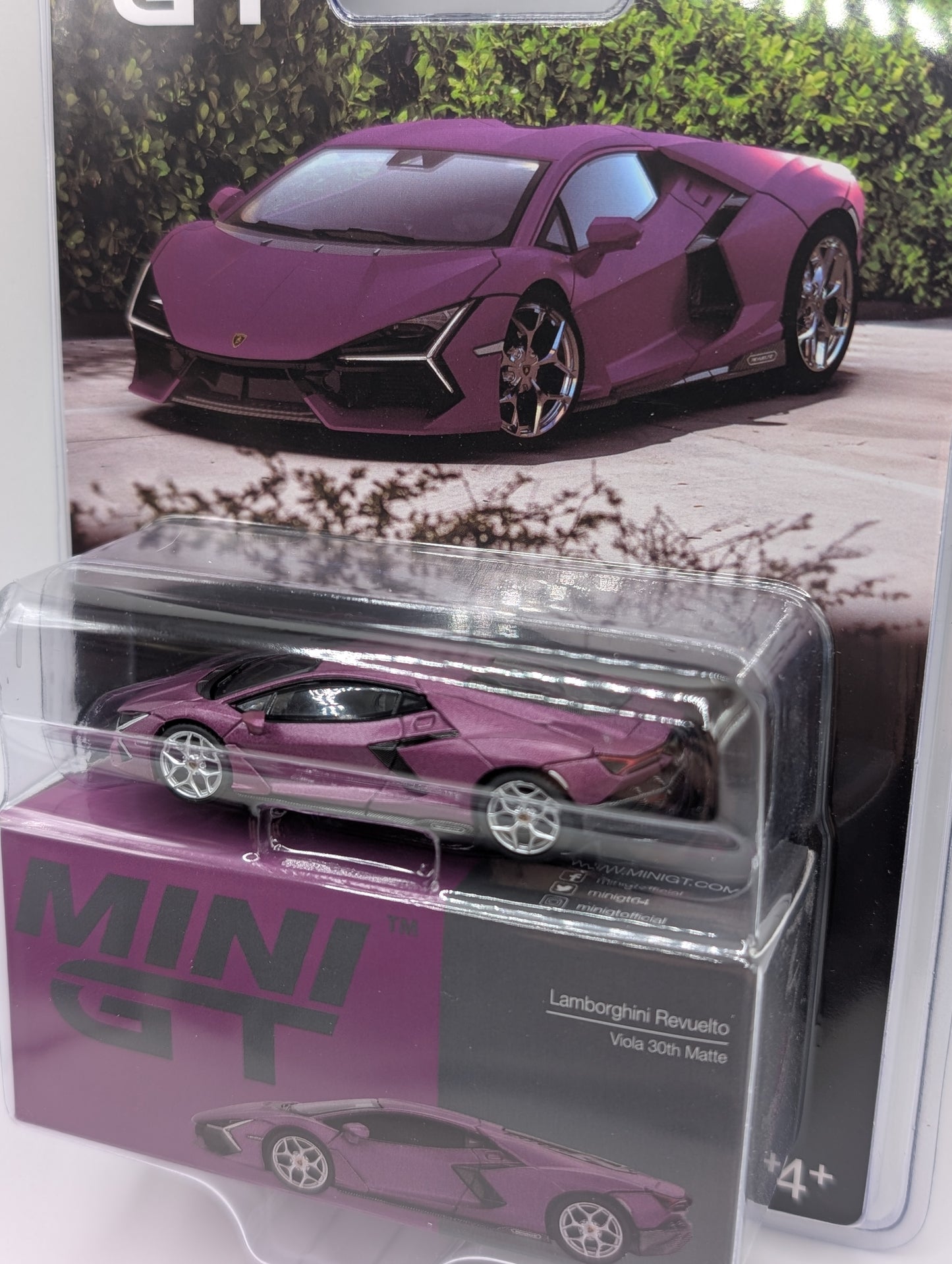 Mini GT Lamborghini Revuelto Viola 39th Matte