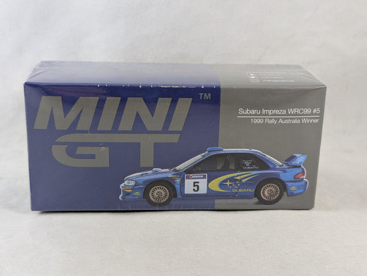 Mini GT Subaru Impreza WRC99 #5 1999 Rally Australia Winner
