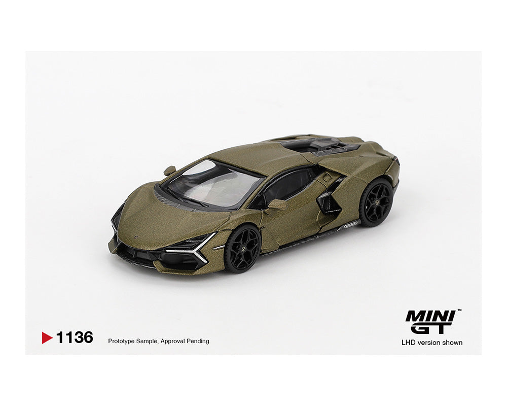 Mini GT 1/64 Lamborghini Revuelto Verde Gea Matte