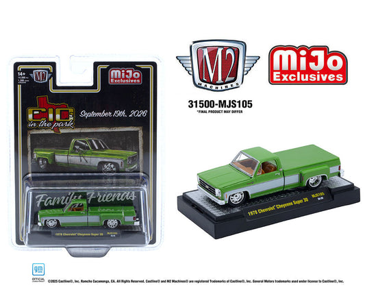 M2 Machines 1/64 1978 Chevy Cheyenne Super 30 C10 In The Park