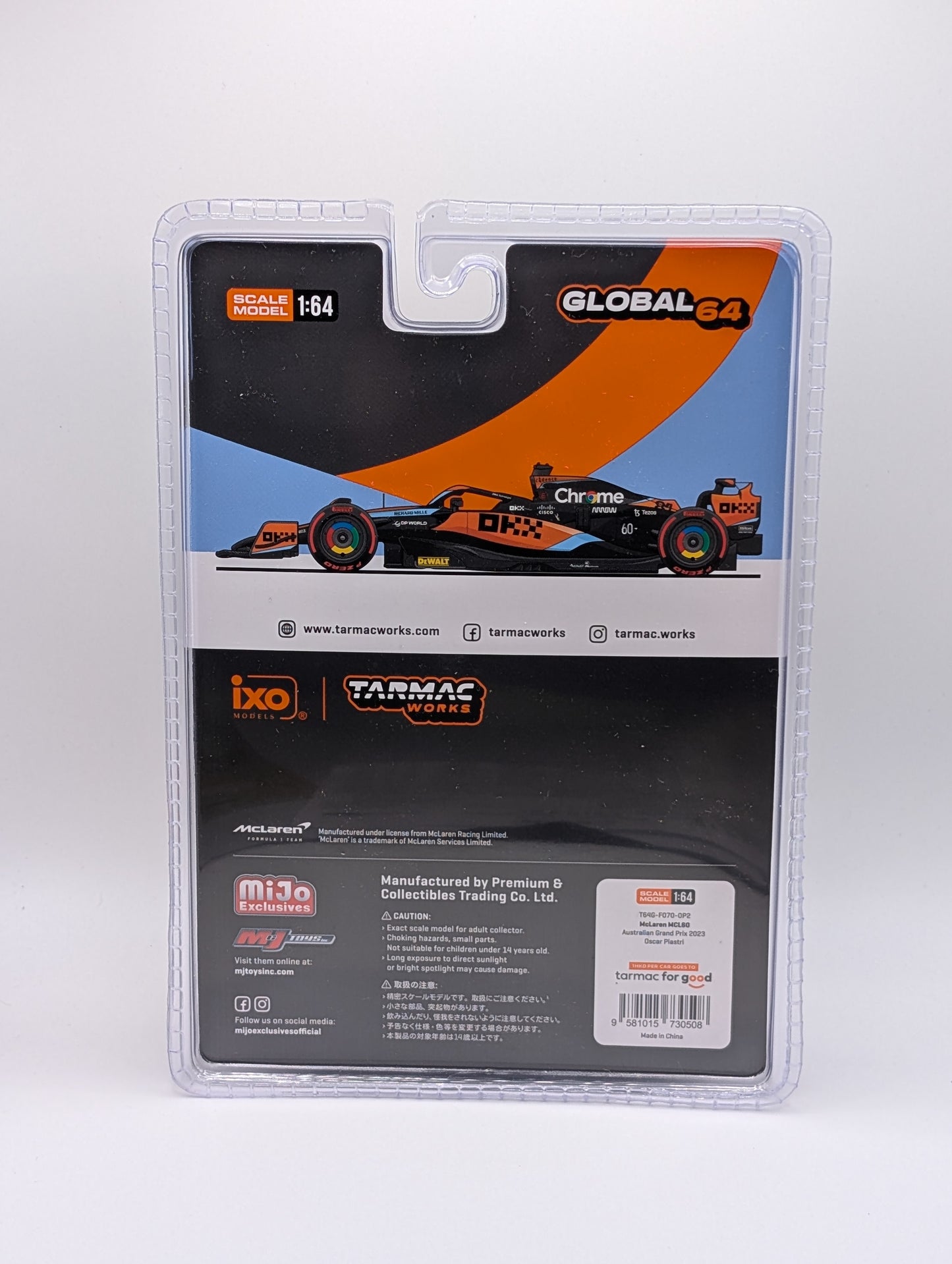 Tarmac McLaren MCL60 Australian Grand Prix 2023 Oscar Piastri