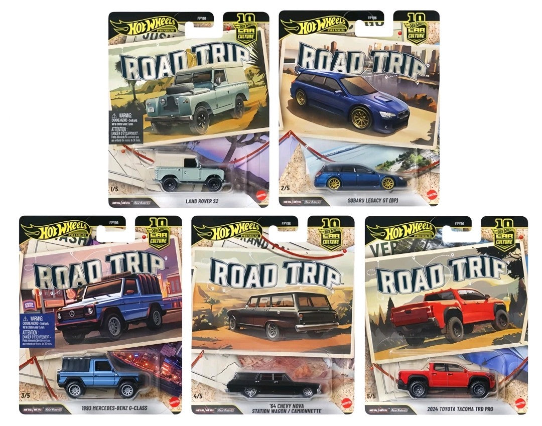 2026 Hot Wheels Road Trip set of 5