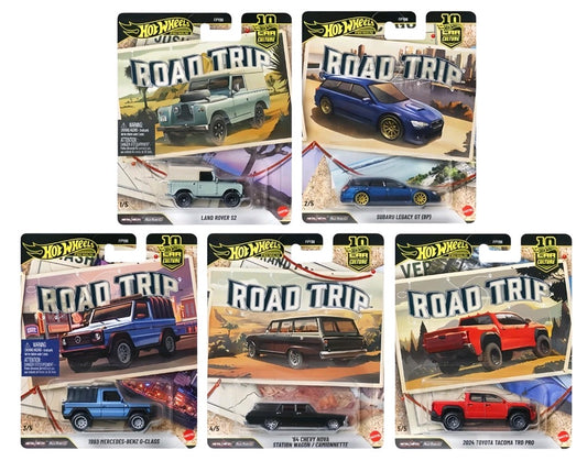 2026 Hot Wheels Road Trip set of 5