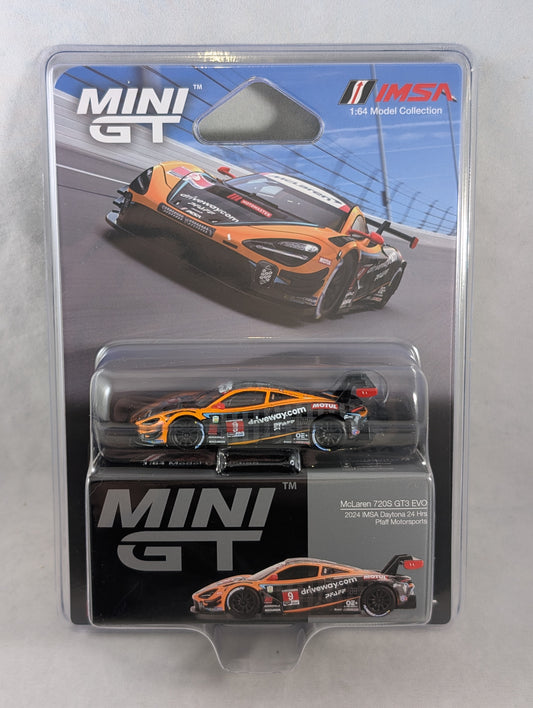 Mini GT McLaren 720S GT3 EVO 2024 IMSA Daytona 24  Hrs Pfaff Motorsports