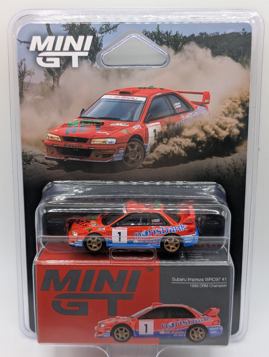 Mini GT Subaru Impreza WRC97 #1 1999 DRM Champion