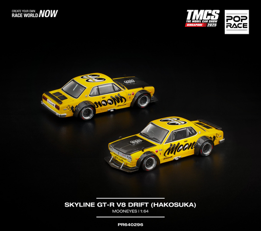Pop Race Skyline GTR V8 Drift Hakosuka Mooneye TM S Singapore 2025 Sealed