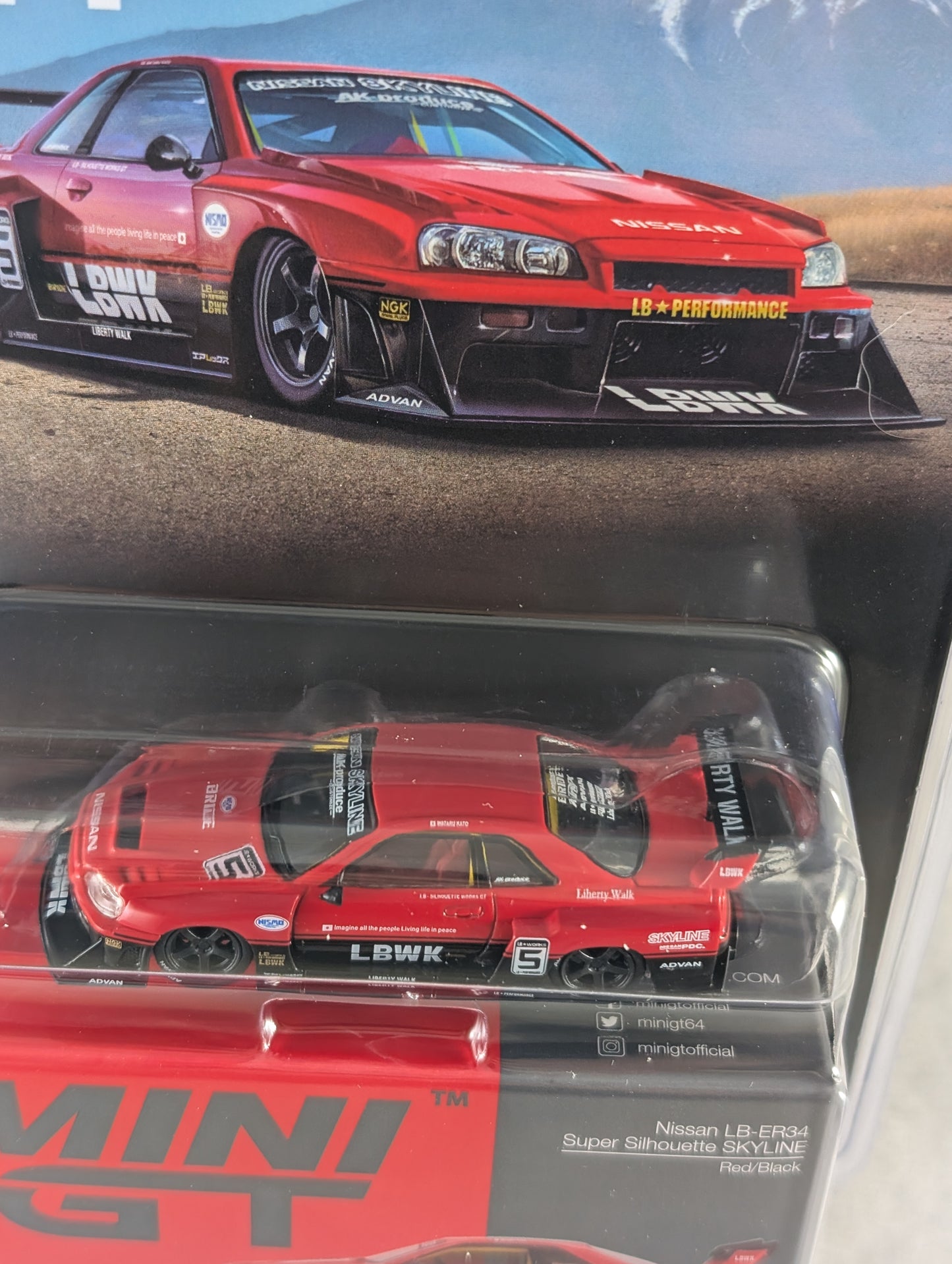 MiniGT Super Silhouette Nissan Skyline LB-ER34