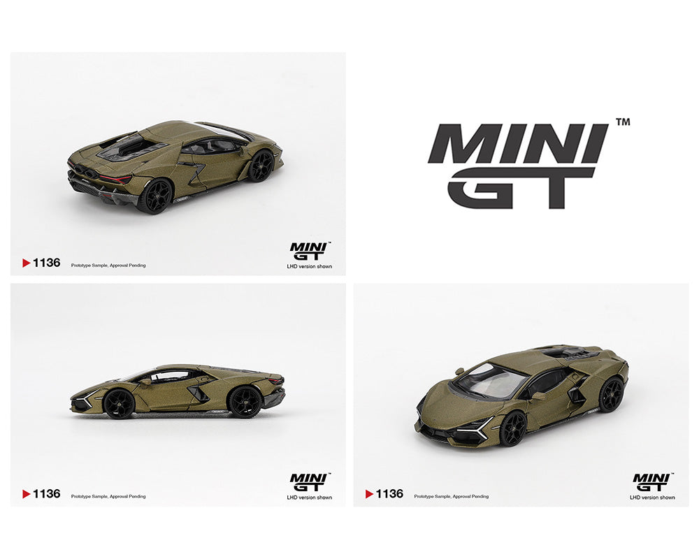 Mini GT 1/64 Lamborghini Revuelto Verde Gea Matte