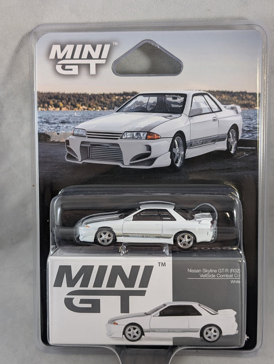Mini GT Nissan Skyline GTR R32 Veilside Combat C-I White