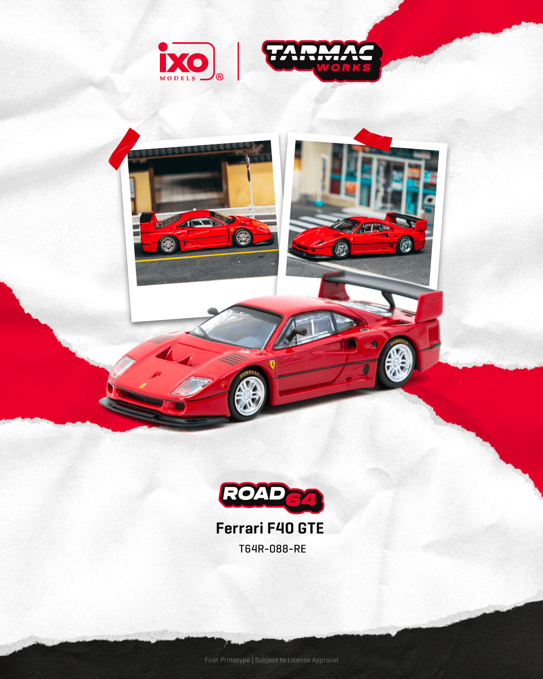 Tarmac 1/64 Ferrari F40 GTE
