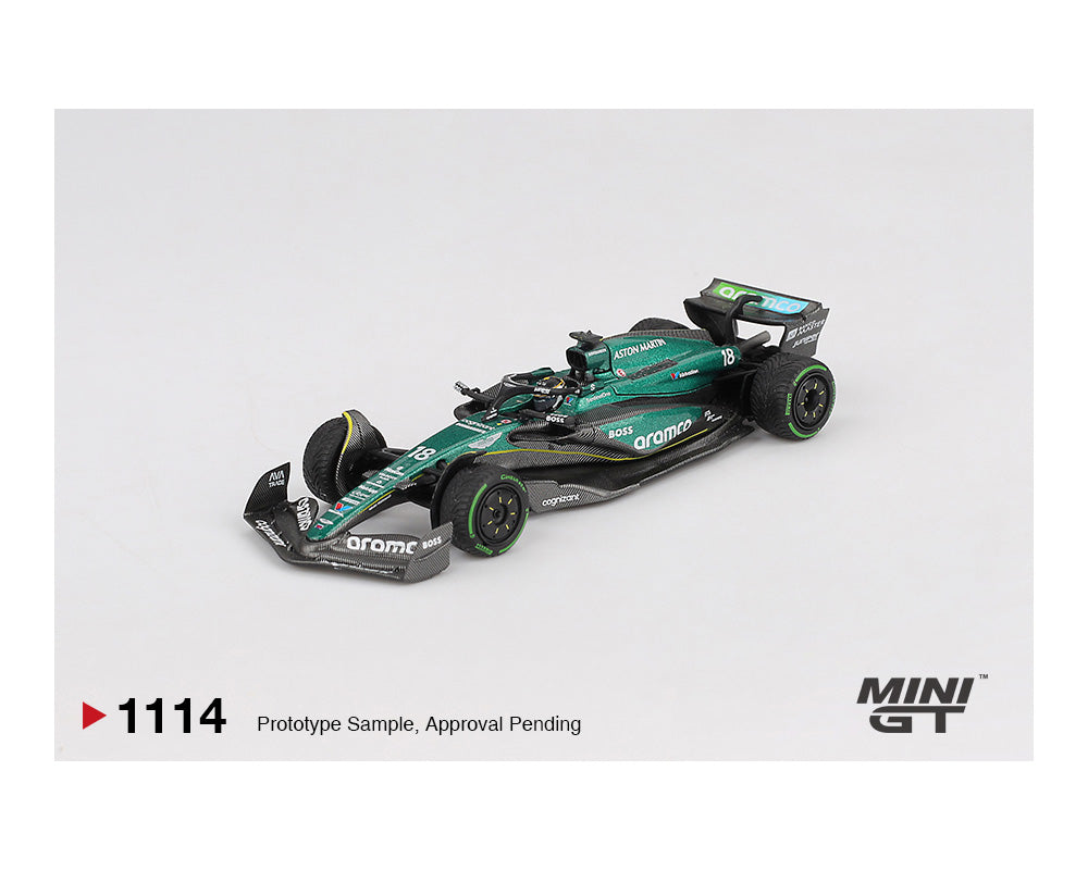 Mini GT Aston Martin AMR24 #18 Lance Stroll 2024 Canadian GP