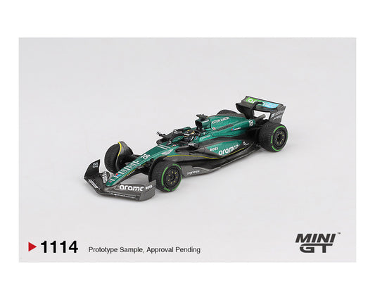 Mini GT Aston Martin AMR24 #18 Lance Stroll 2024 Canadian GP