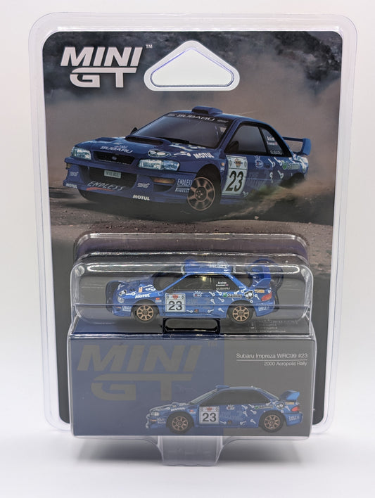 Mini GT Subaru Impreza WRC99 #23 2000 Acropolis Rally