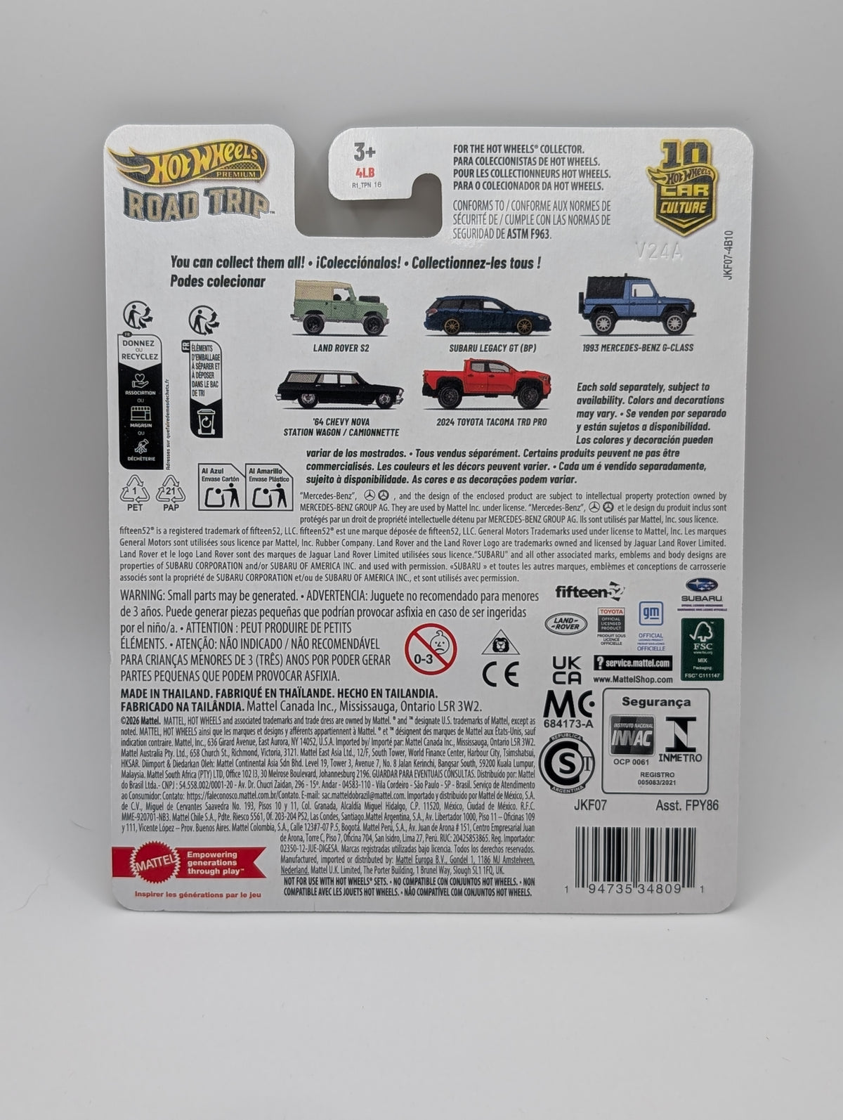 Hot Wheels Road Trip Subaru Legacy GT (BP)