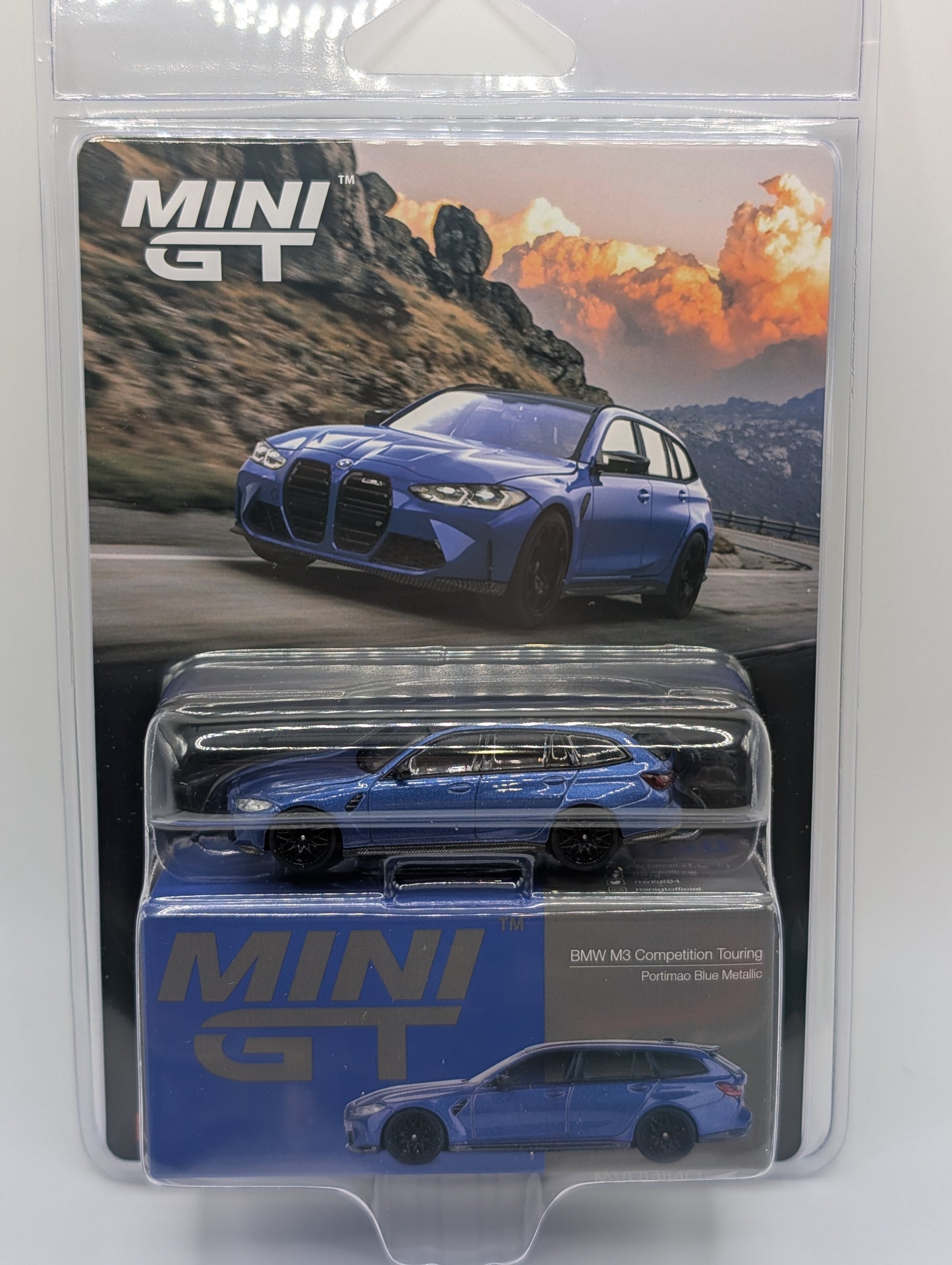 Mini GT BMW M3 Competition Touring Portimao Blue