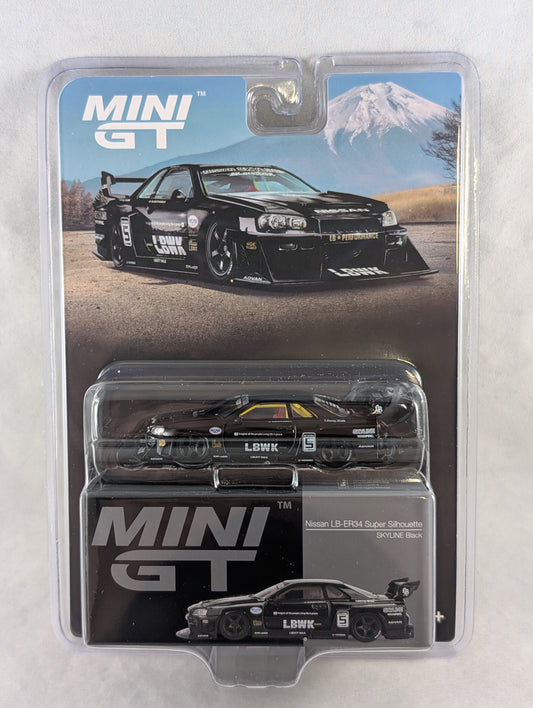 Mini GT Nissan Skyline ER34 Super Silhouette Black