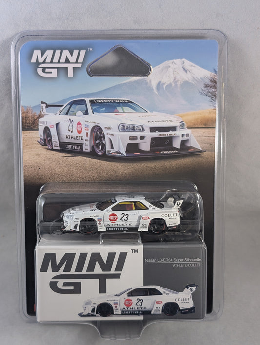 Mini GT Nissan Skyline ER34 Liberty Walk Super Silhouette Athlete
