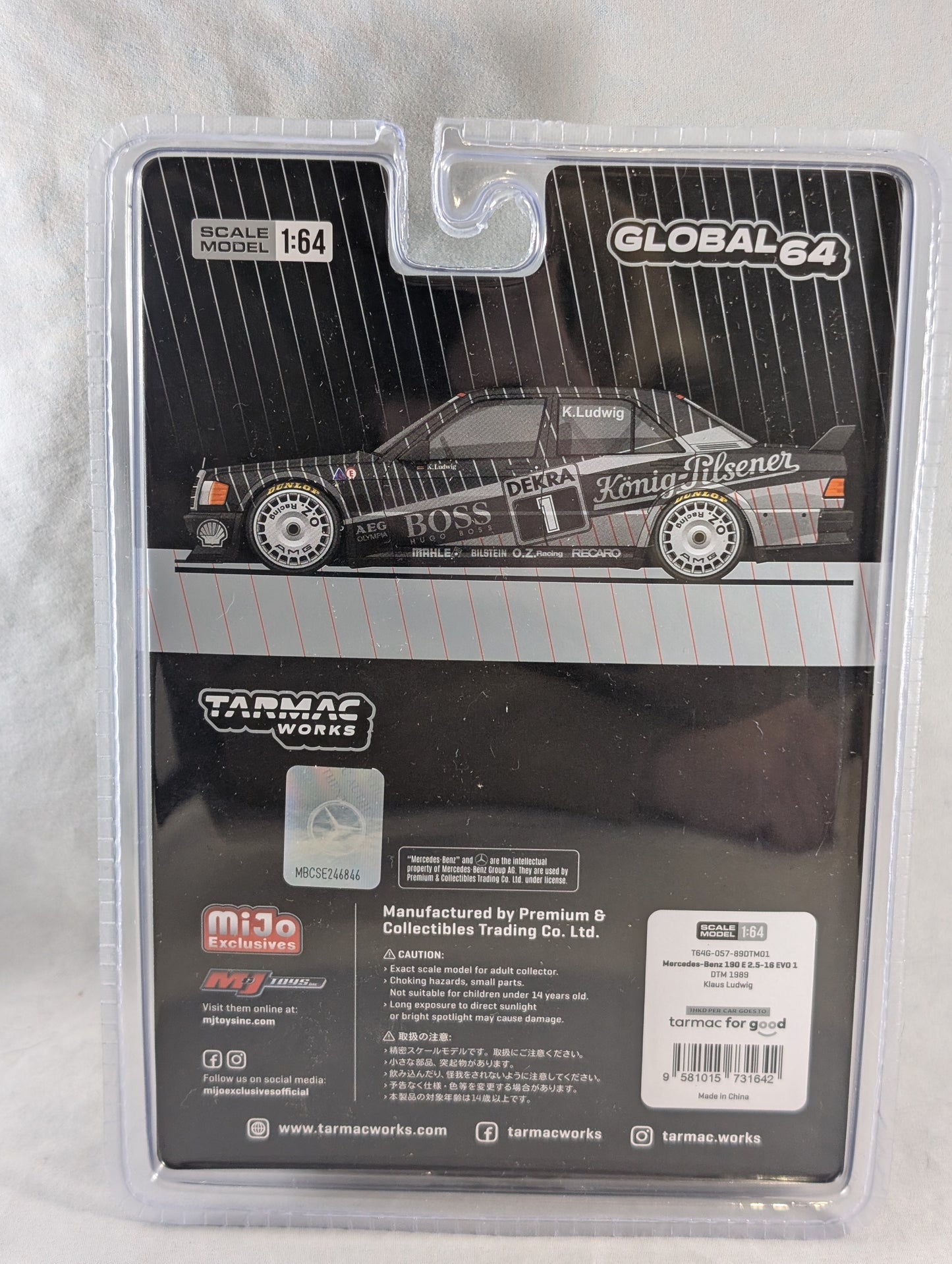 Tarmac Mercedes Benz 190 E 2.5-16 EVO 1 DTM 1989