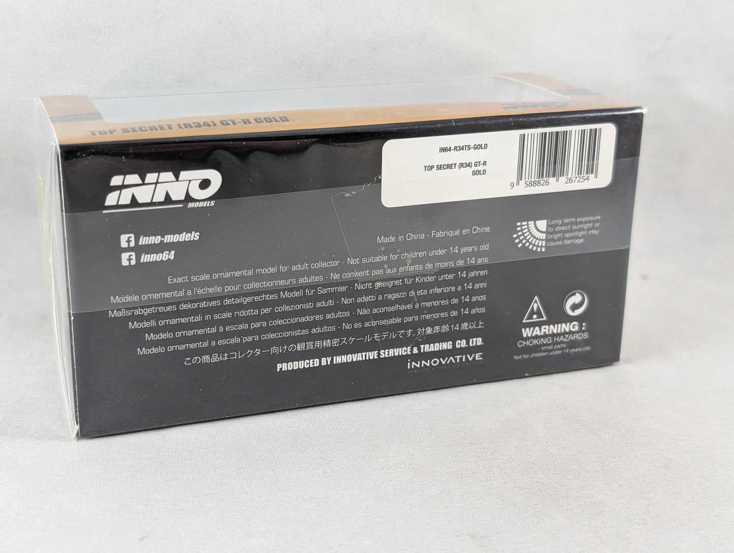 INNO64 Nissan Skyline GTR R34 Top Secret Gold