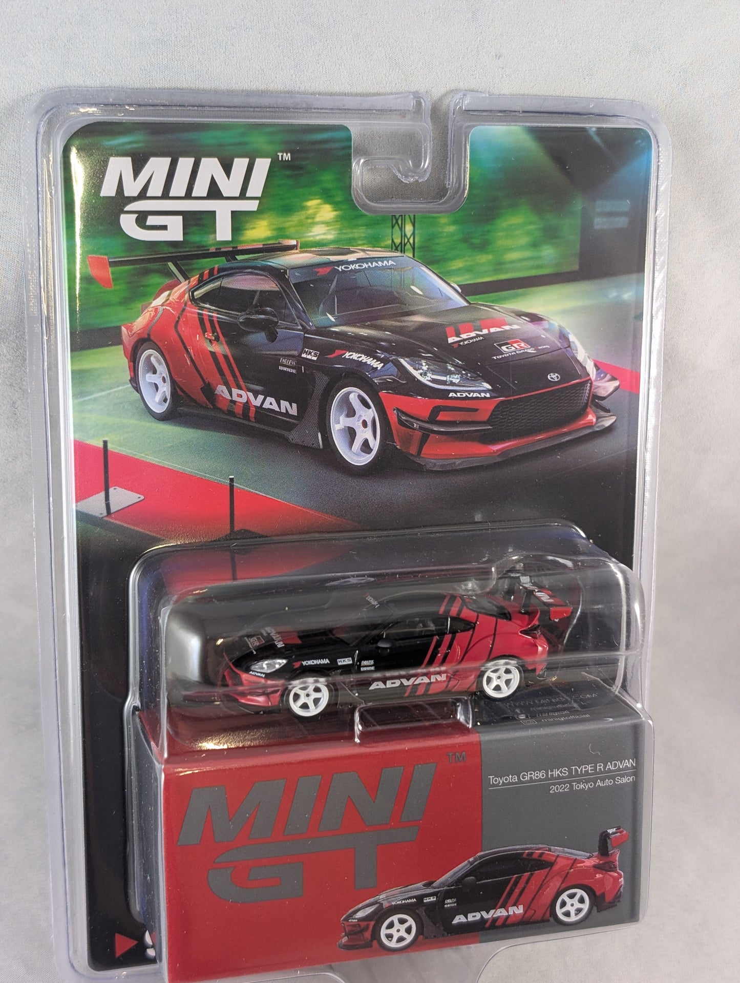 Mini GT Toyota GR86 HKS Type R Advan 2022 Tokyo Auto Salon