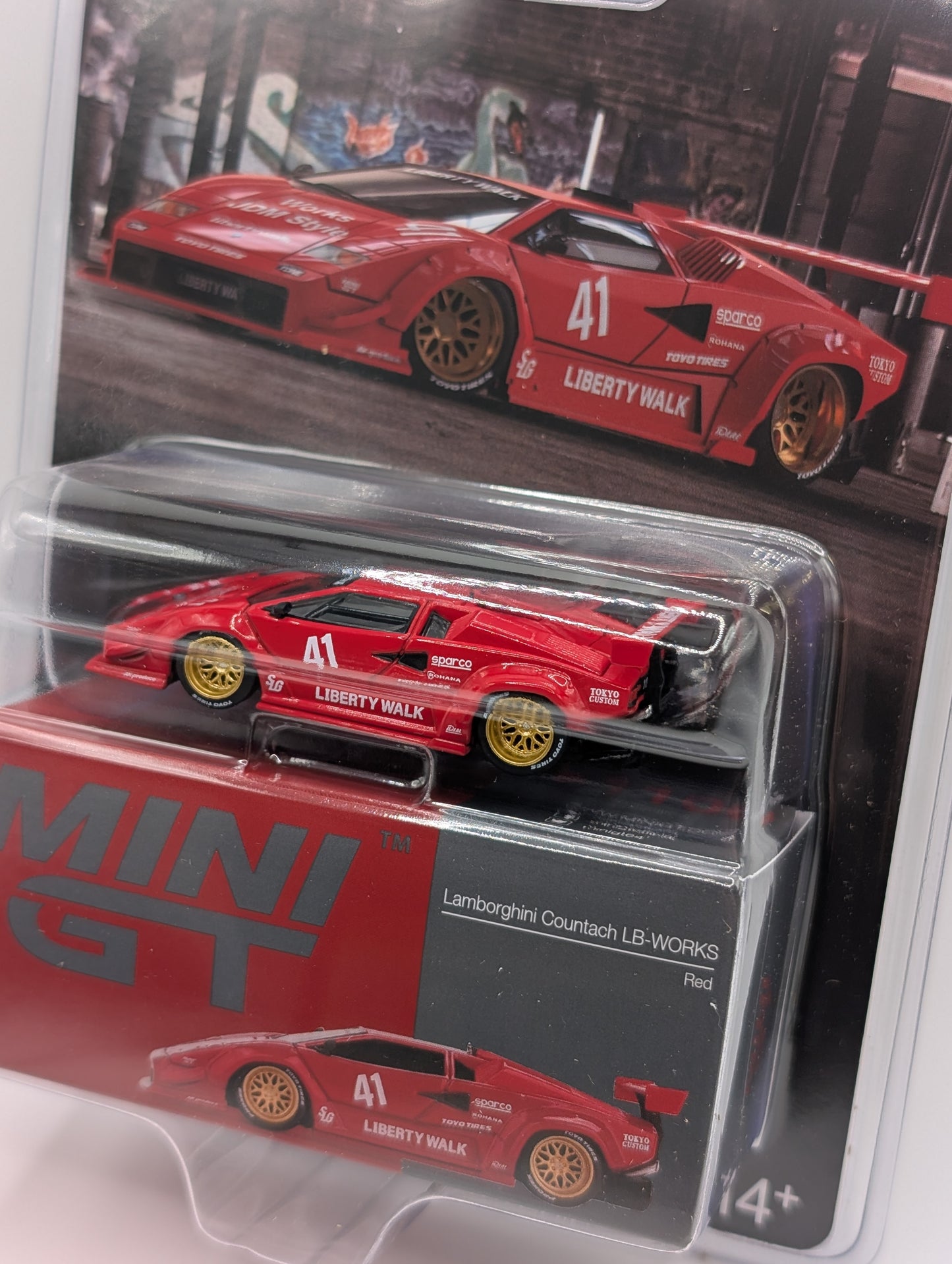 Mini GT Lamborghini Countach Liberty Walk